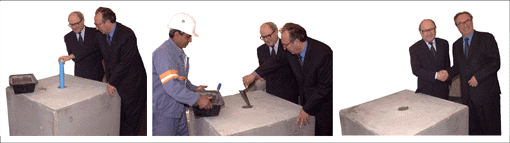 Laying of foundation stone of CERN Building SMA18