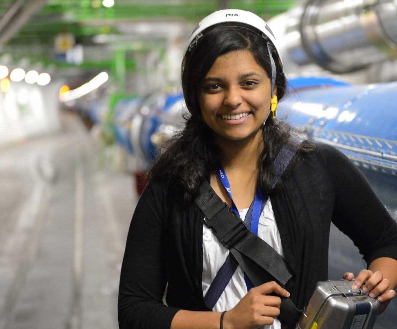 Google Science Fair winner Shree Bose visits CERN