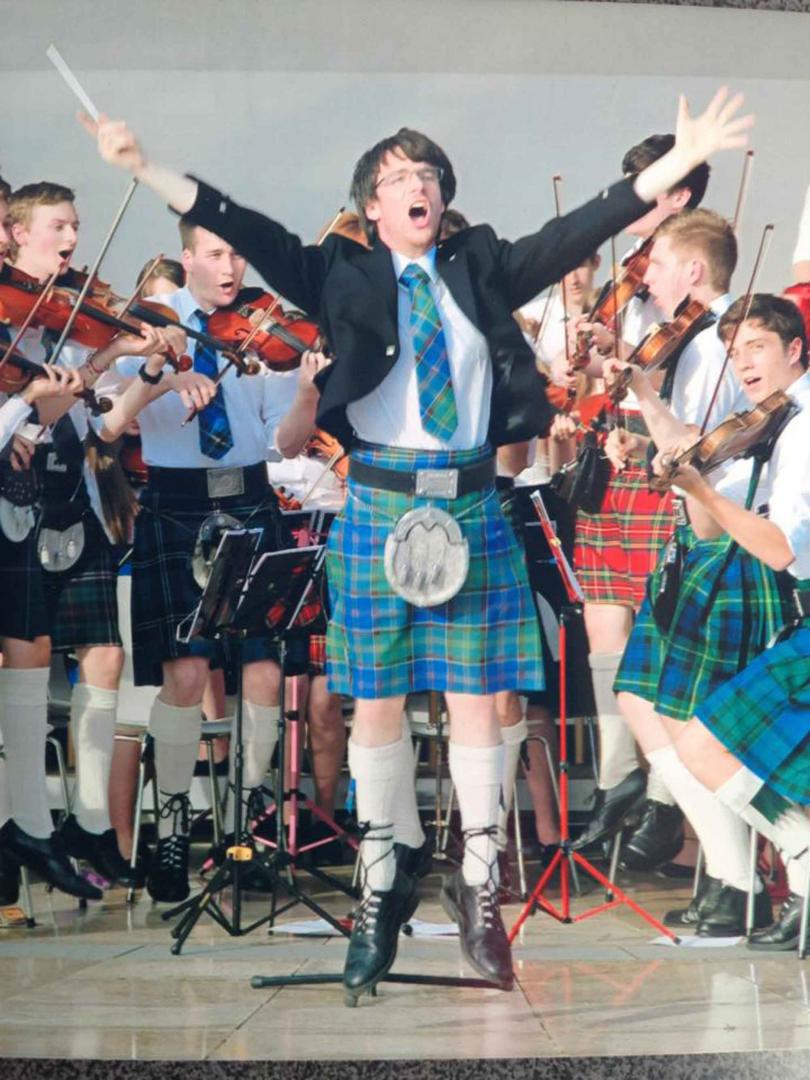 Kilts, fiddles, and the Higgs boson