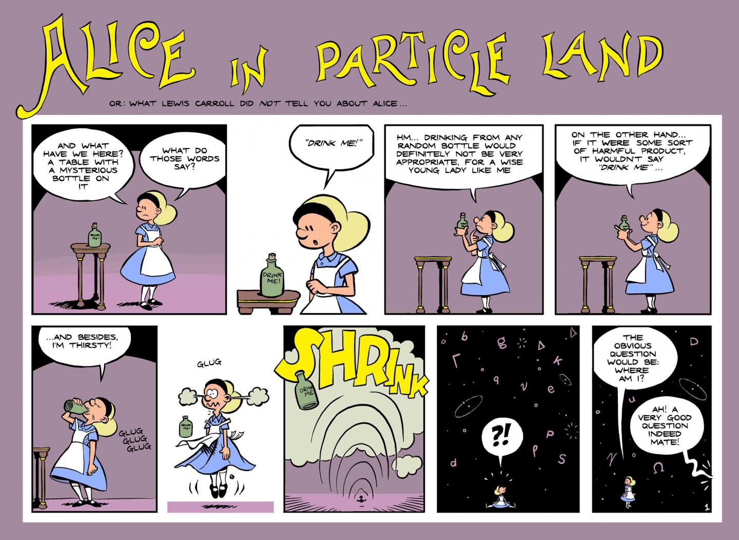 Alice goes to Particleland