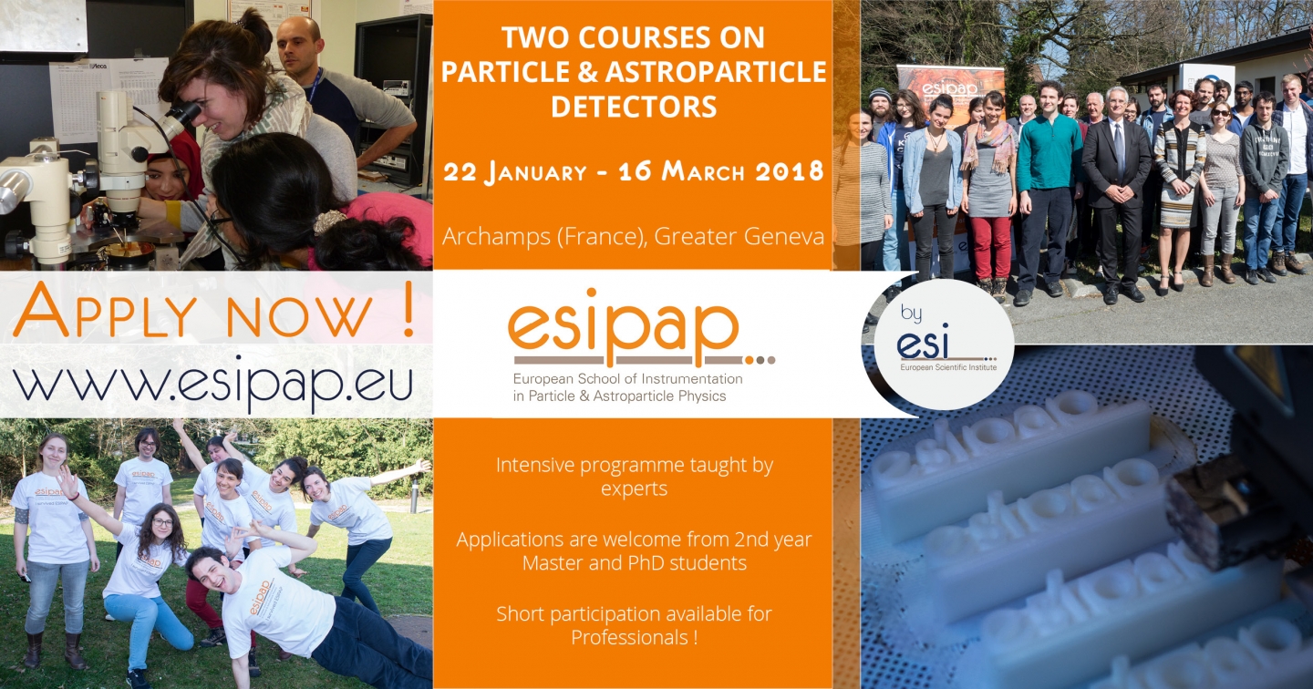 Apply now for the 2018 ESIPAP school