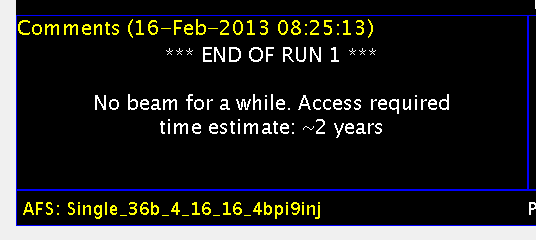 LHC access required: Time estimate ~ 2 years