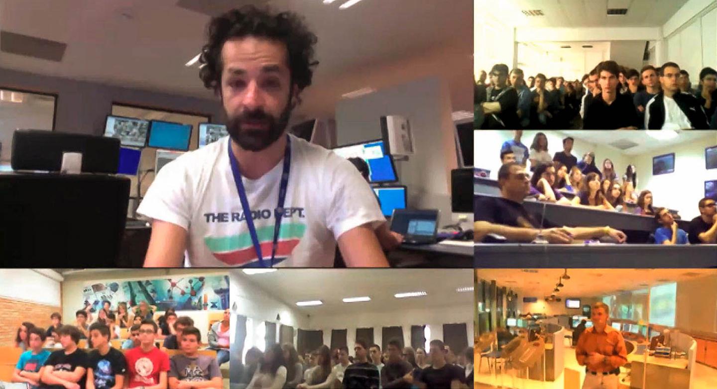 Five schools on a virtual visit to CERN and IceCube