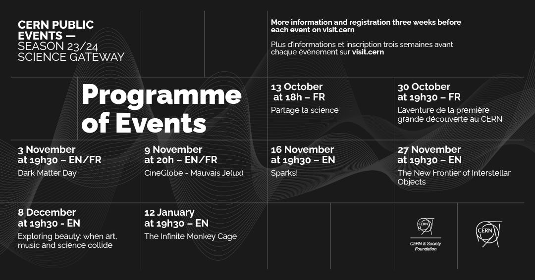 Visual of CERN's public events programme