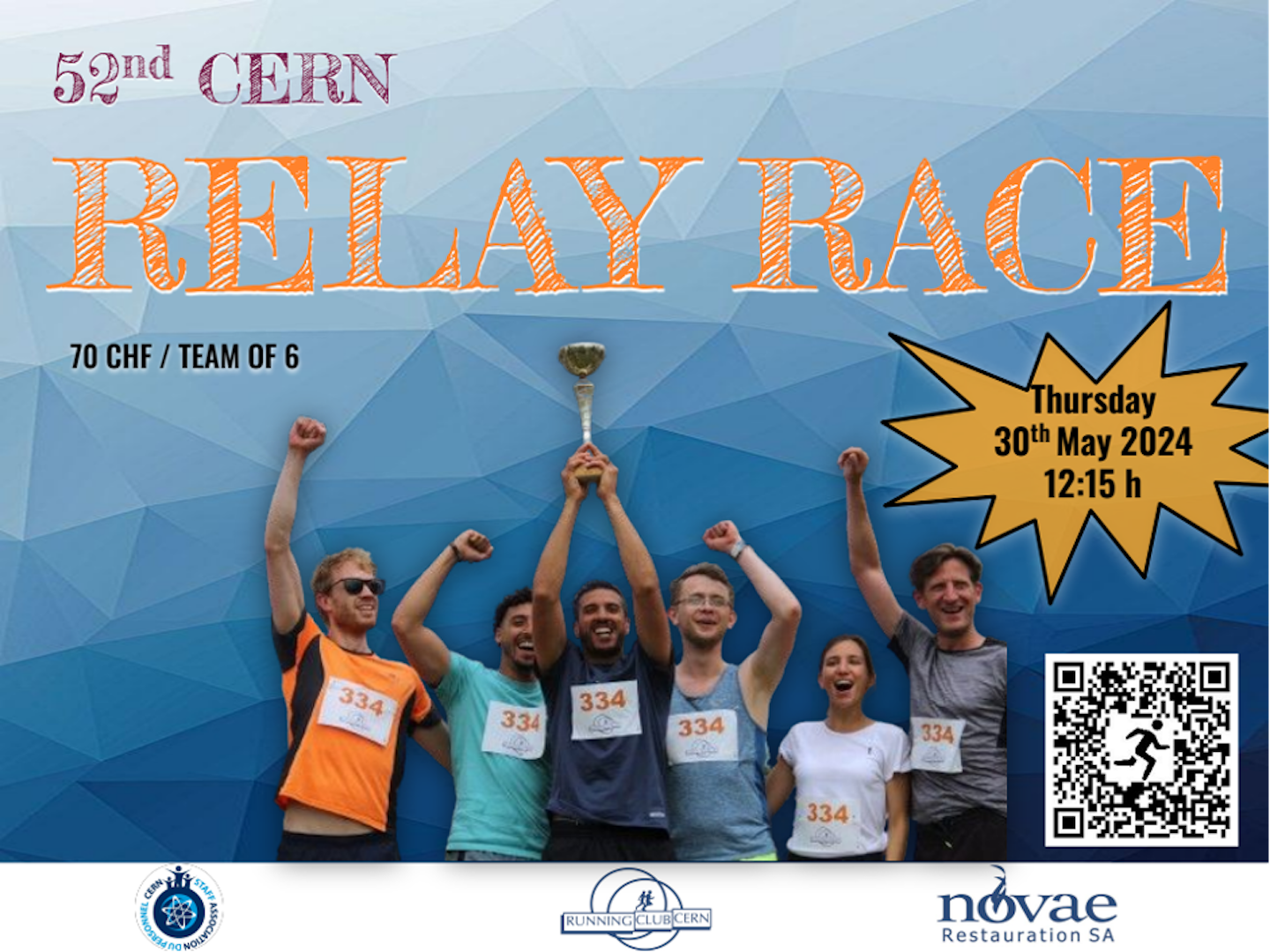 2024 CERN relay Race poster