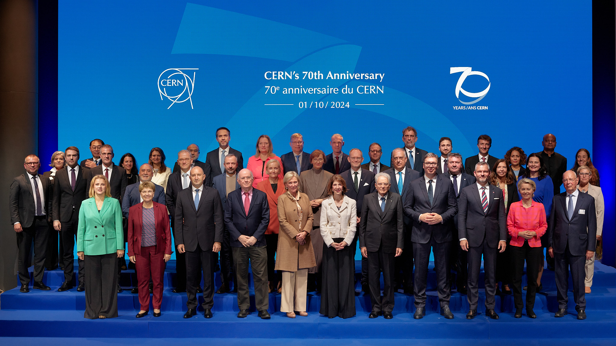 Family picture taken on the occasion of CERN's 70th anniversary