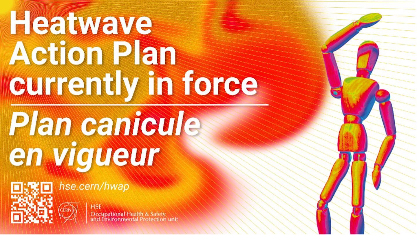Poster Heatwave Action Plan in force
