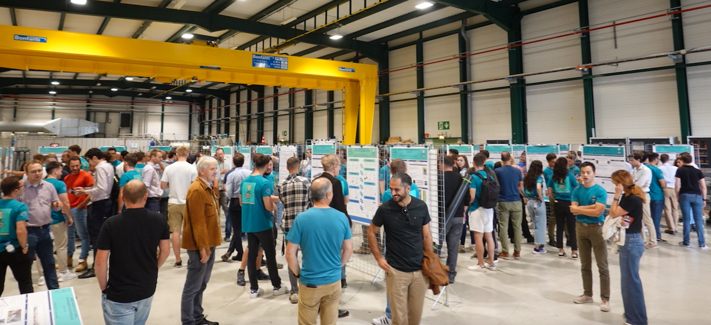 People at a poster session