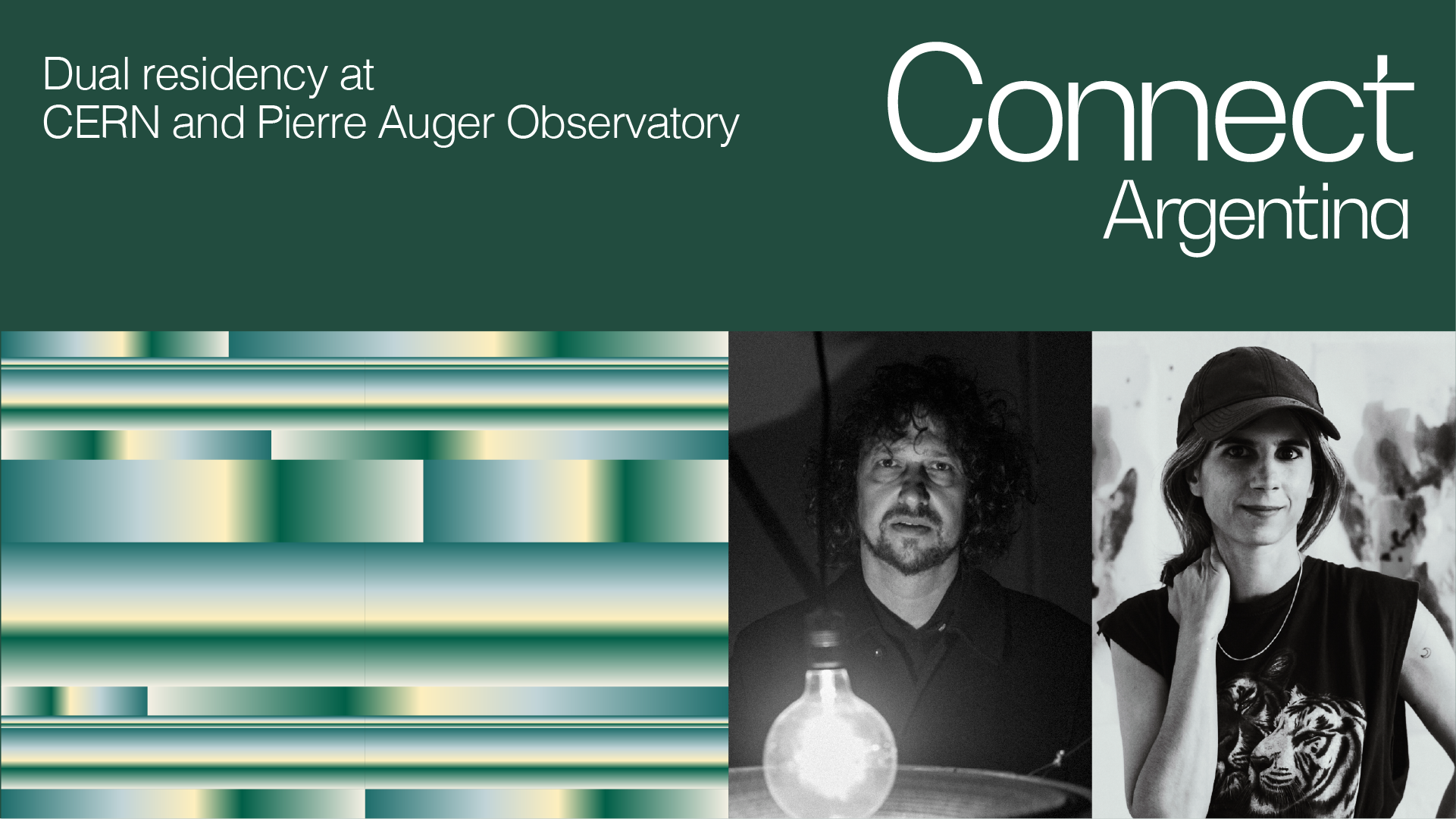 Artists Juan Sorrentino and Céline Manz are the two selected artists for the Connect Argentina dual residency (Image: CERN)