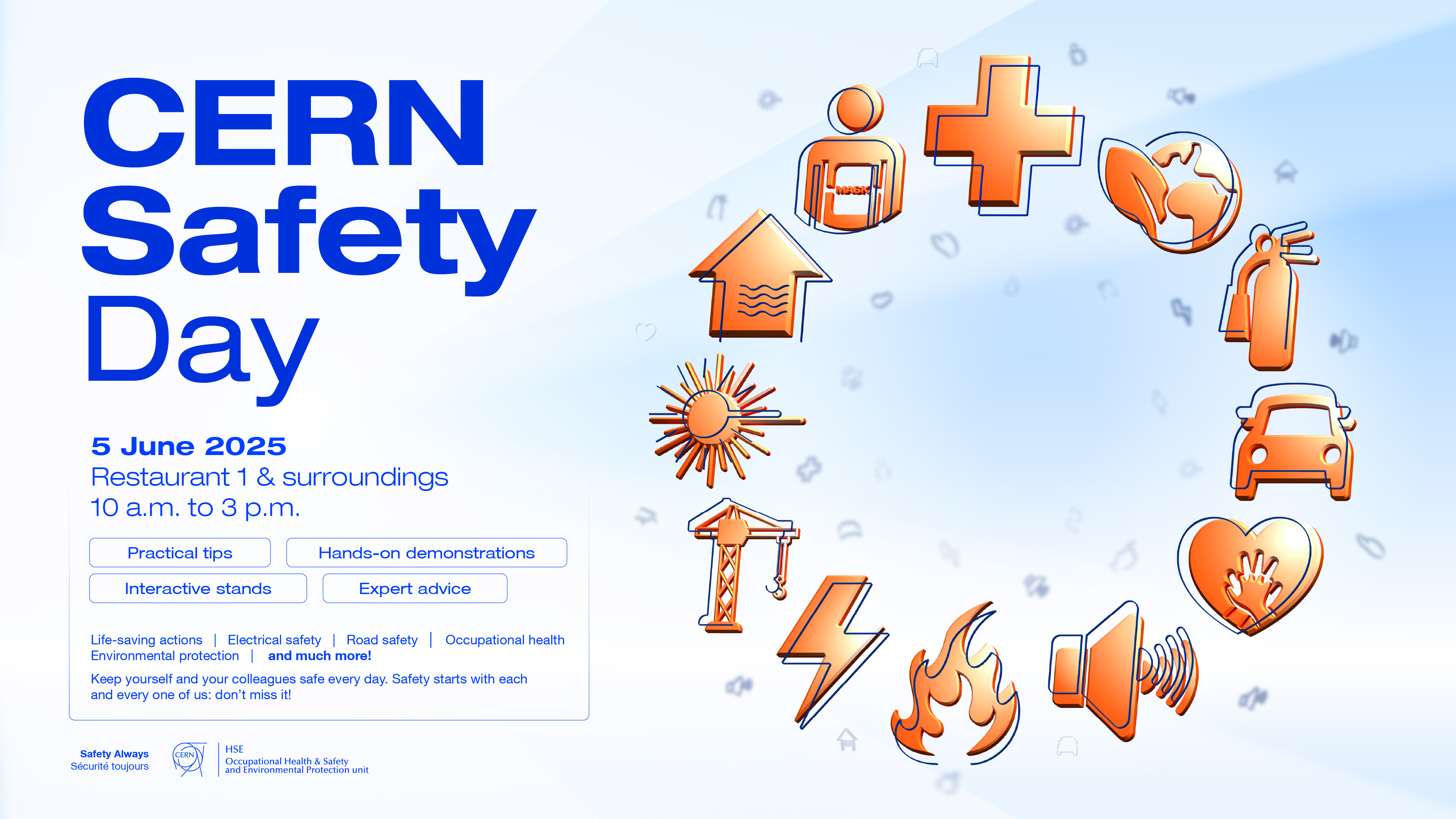 CERN Safety Day poster