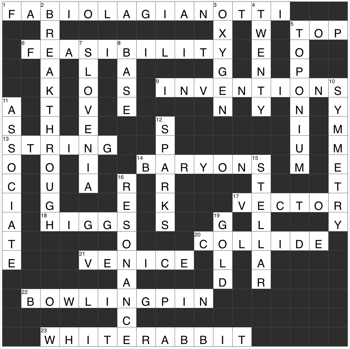 CERN 2025 Crossword Answers