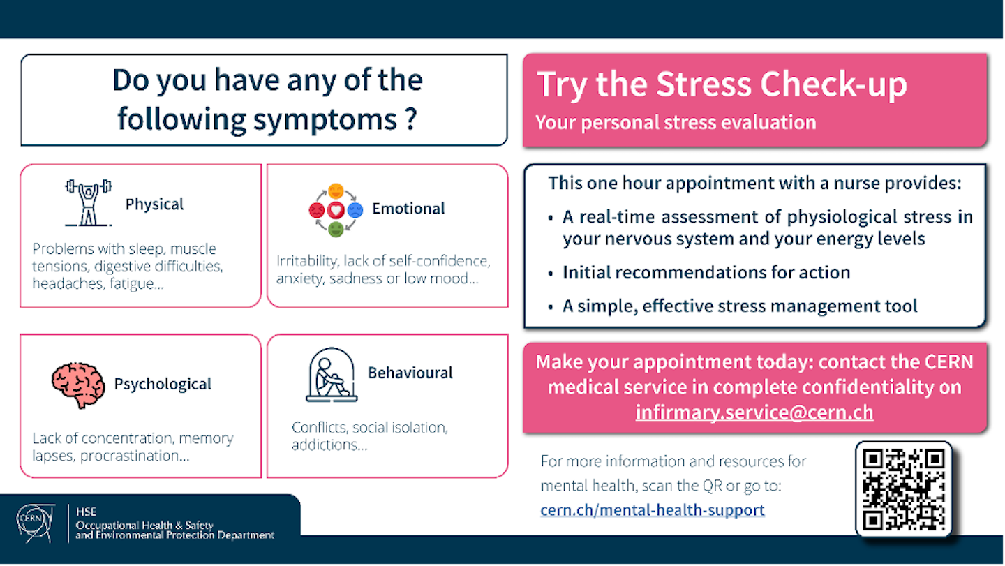 Stress check-up poster