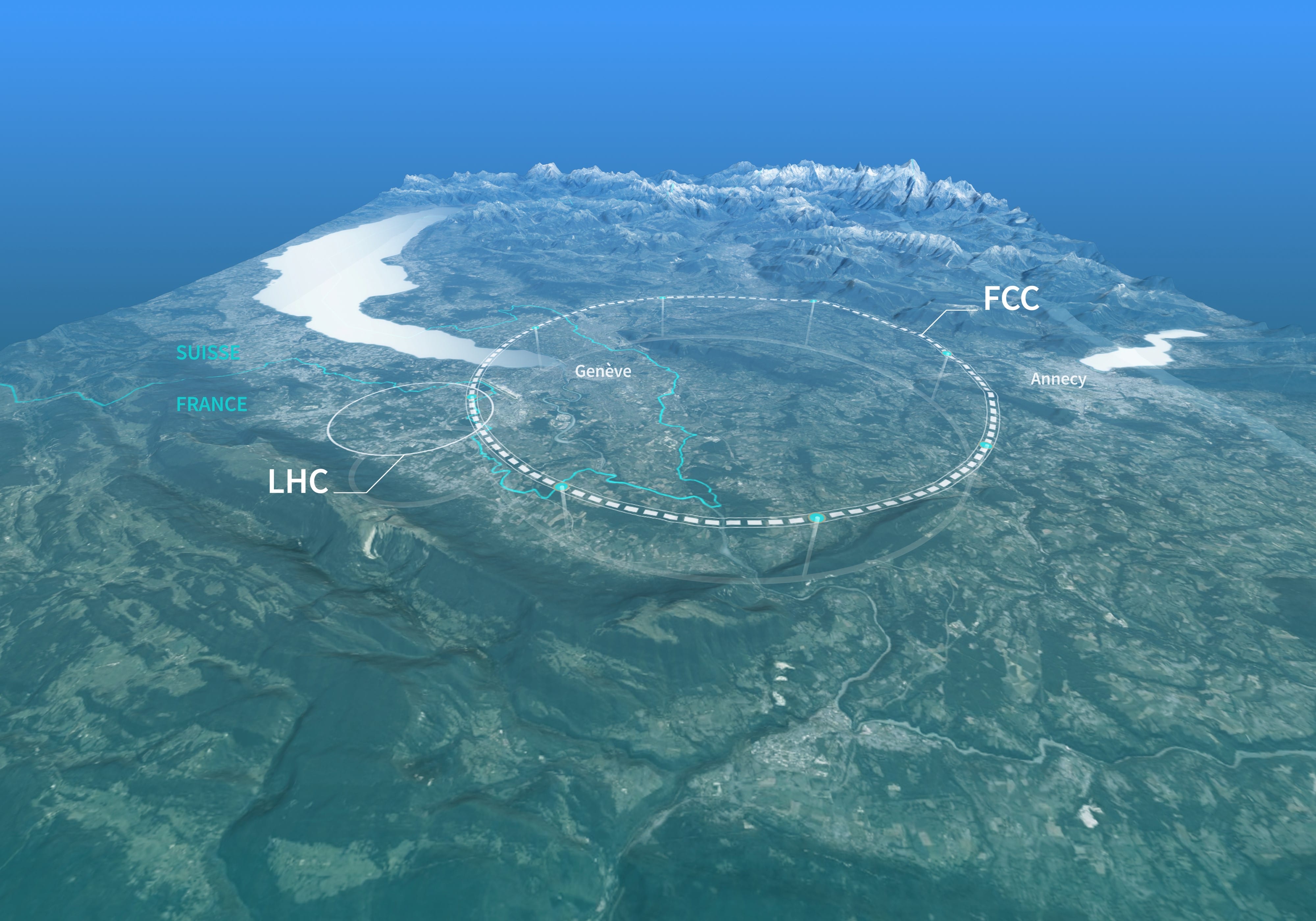 Large Hadron Collider Map