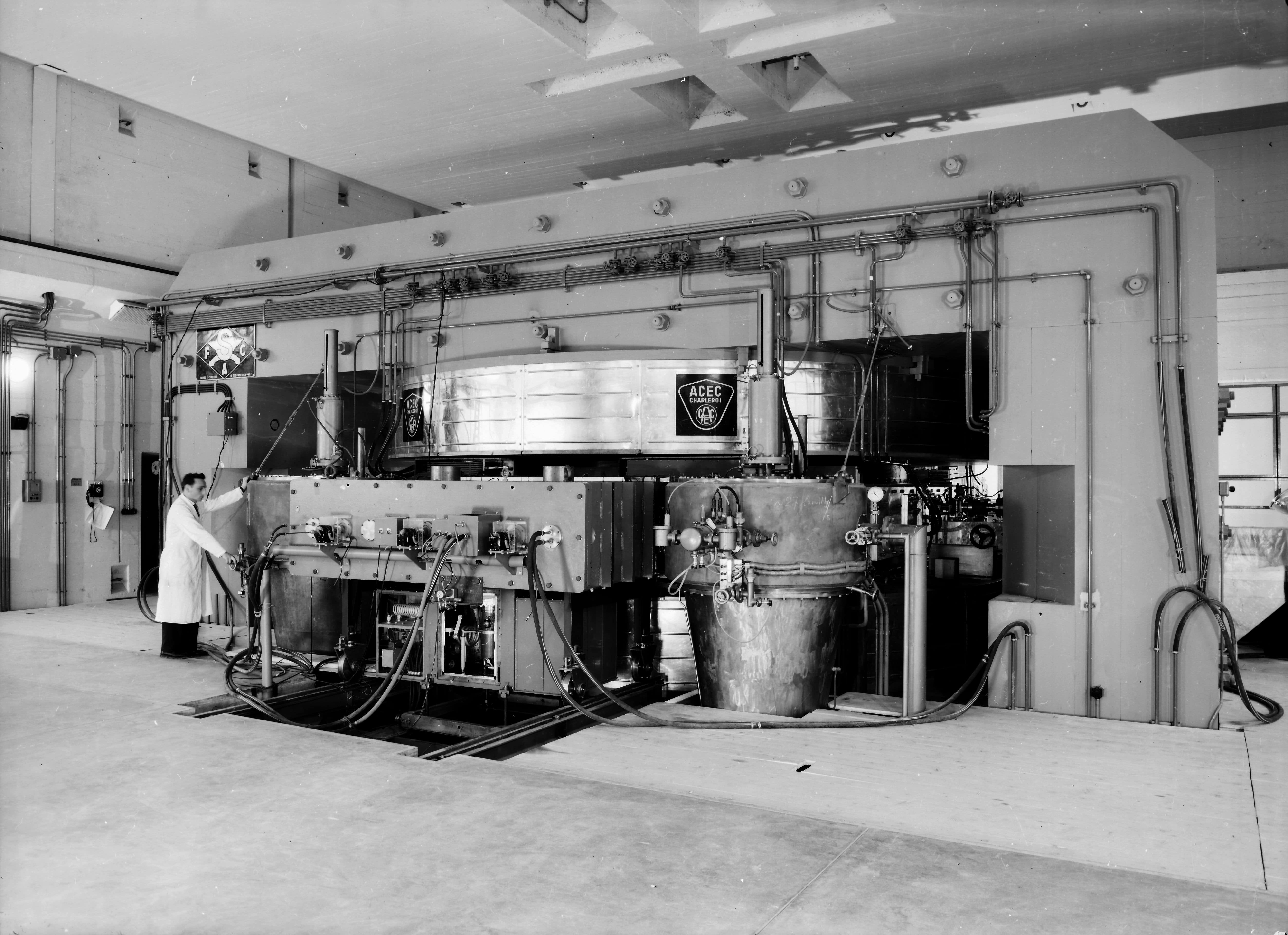 CERN's first accelerator, the Synchrocyclotron (SC), in 1957