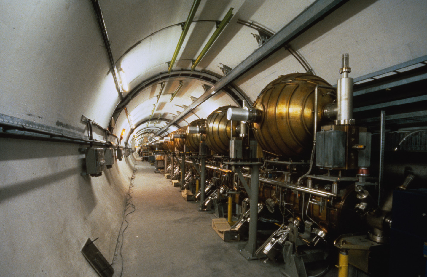 LEP accelerator in the underground tunnel
