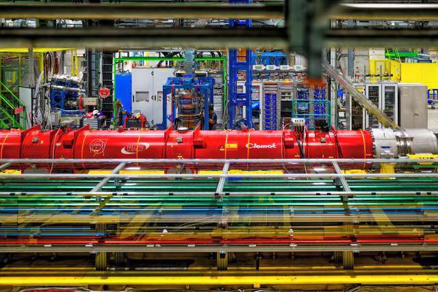 “layers of science” by Vincent Hofer. One of the three magnets of the inner triplet (IT) string.