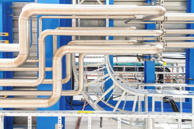 “RUBIK’S TUBES" by Corinne Longhi. System of underground caverns and service tunnels built at CERN’s Point 1 to house different parts of the HL-LHC.