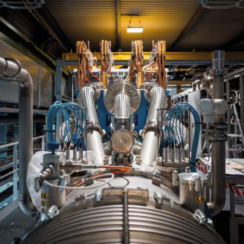 “Testing magnets” by Gregory Millasseau. Testing the new dipole and quadrupole magnets under cryostatic conditions.