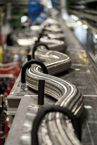 “The Snake” by Clemens Sill. The new superconducting power links are cables that supply the inner triplet magnets with electrical power.