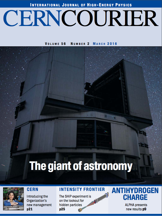 CERN Courier Volume 56, Number 2, March 2016