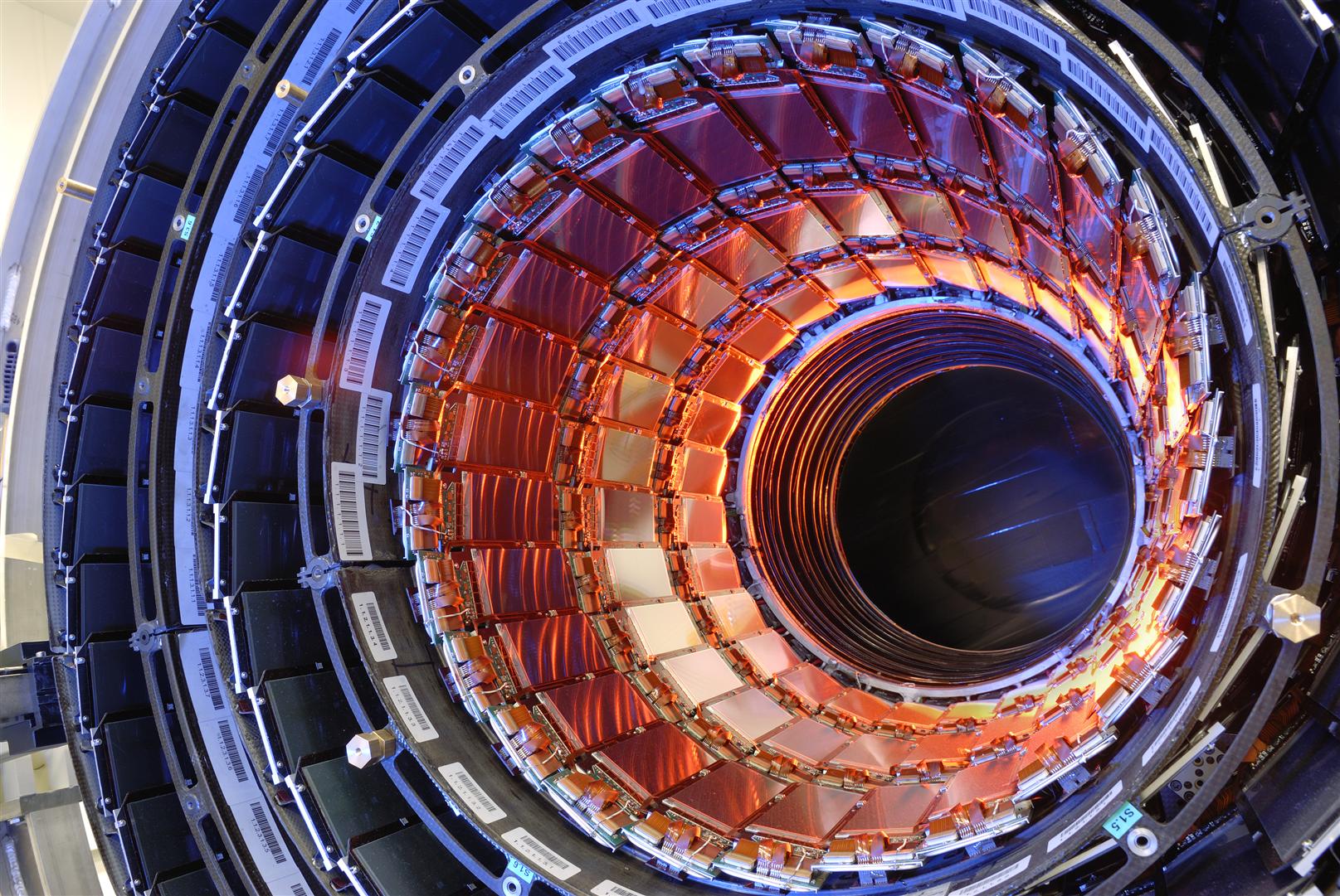 First half of CMS inner tracker barrel