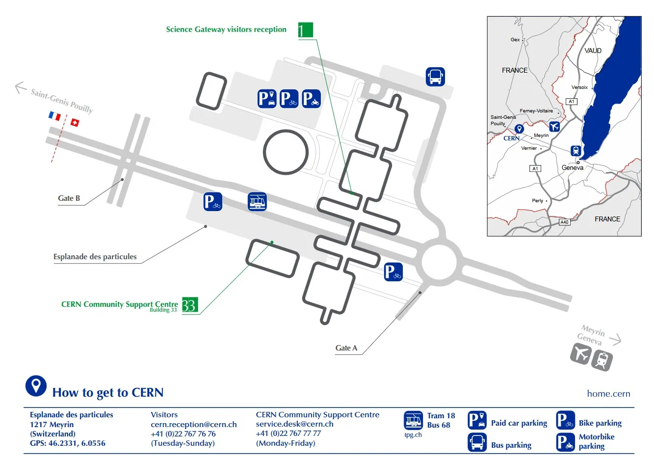 Access map of CERN