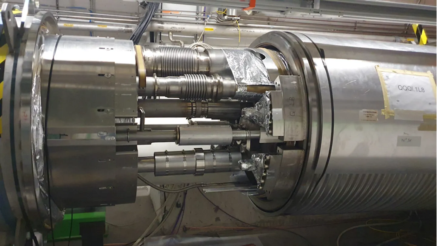 Accelerator Report: Leak repaired, cooling in progress