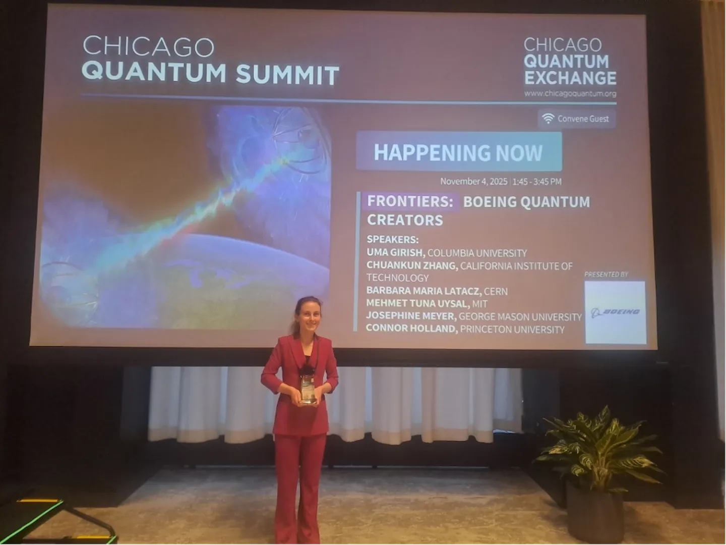 Barbara Latacz awarded 2025 Boeing Quantum Creators Prize