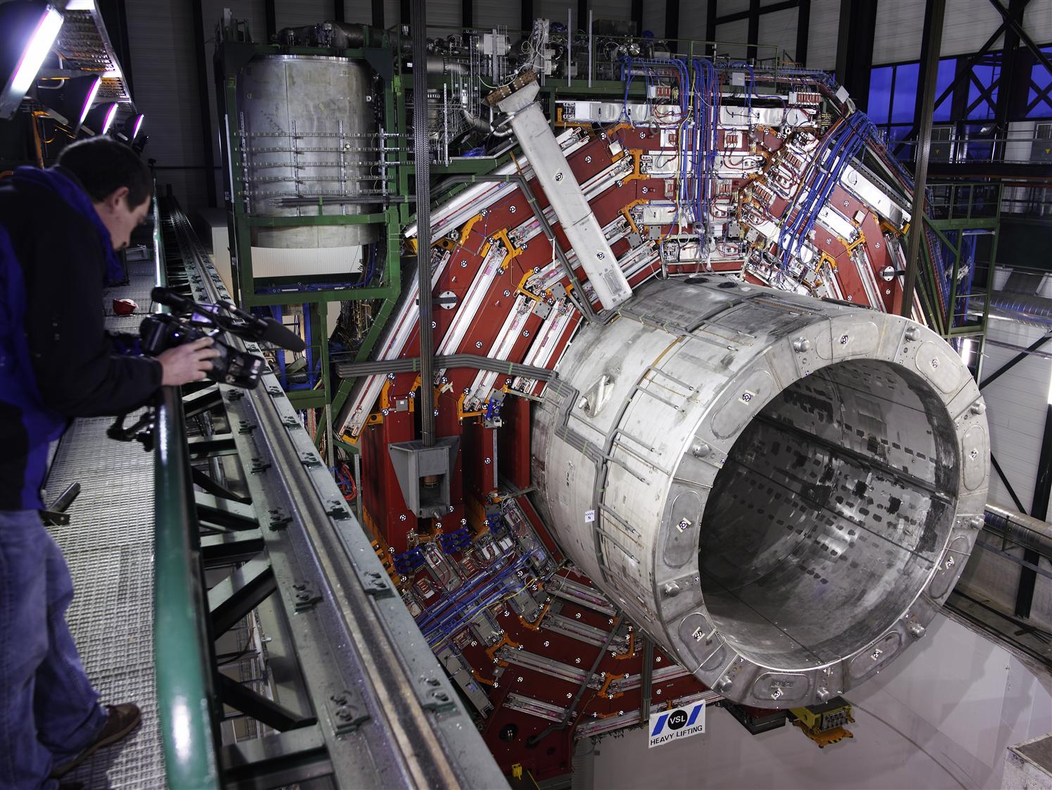 Giant magnet goes underground at CERN