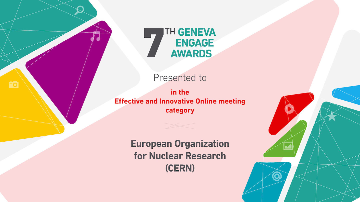 7th Geneva Engage Awards honour Indico event platform