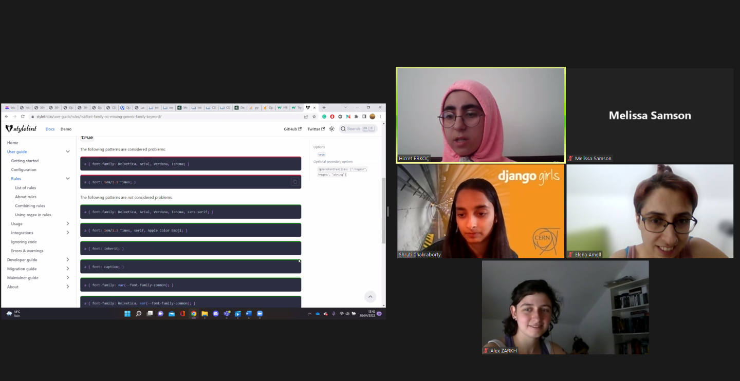 Success for the 2022 Django Girls Geneva virtual event