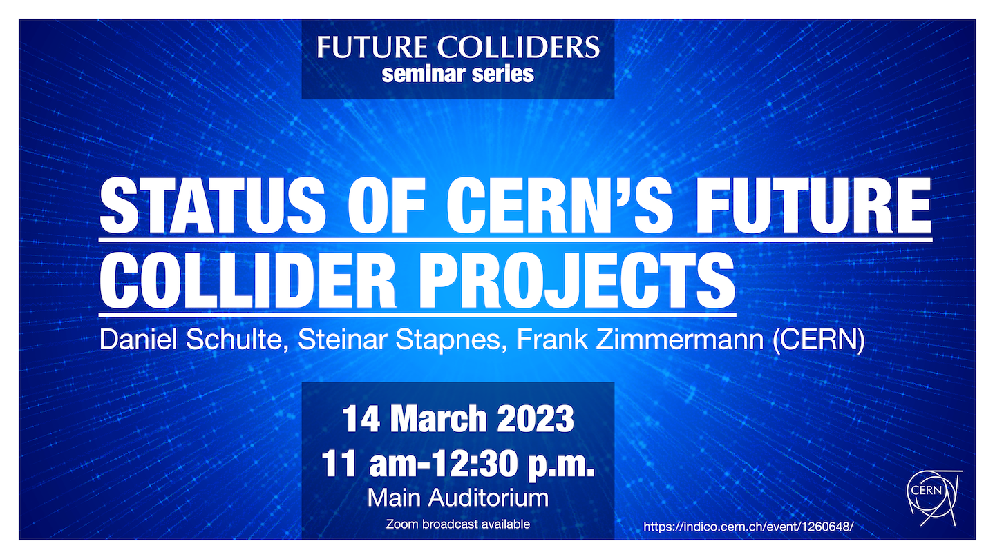 Take part in the new seminar series on future colliders