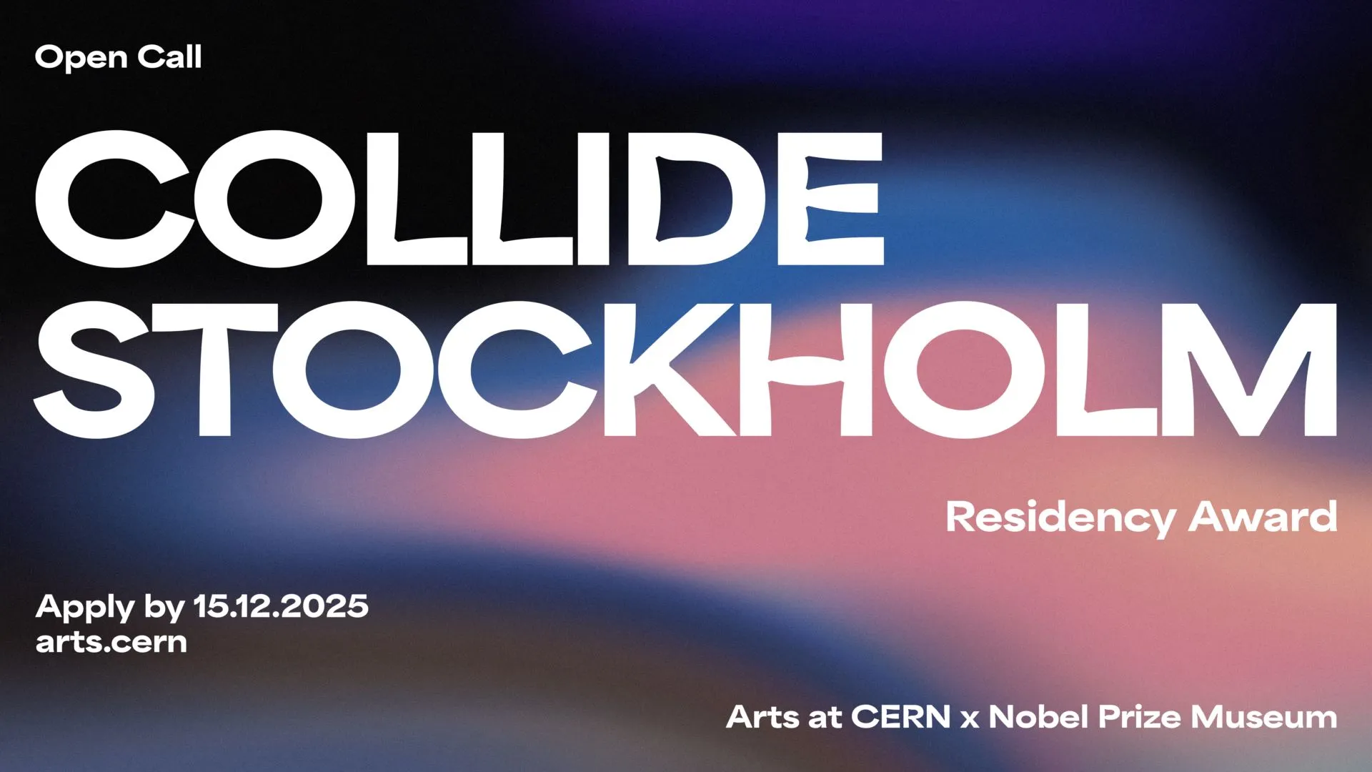 Arts at CERN and the Nobel Prize Museum collaborate on the Collide residency