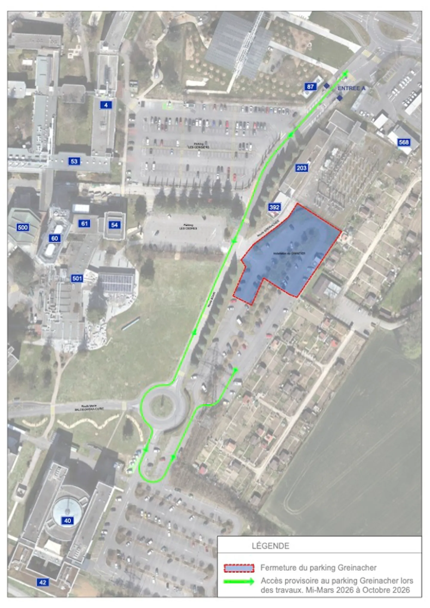 Map Greinacher parking