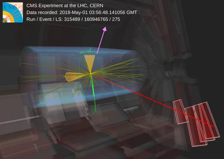 CMS finds unexpected excess of top quarks