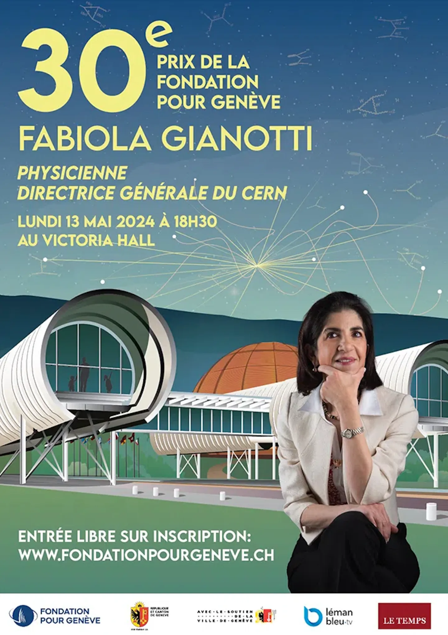 Fabiola Gianotti reçoit le prix 2024 de la Fondation pour Genève