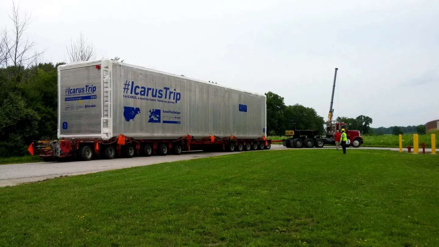 ICARUS arrive au Fermilab