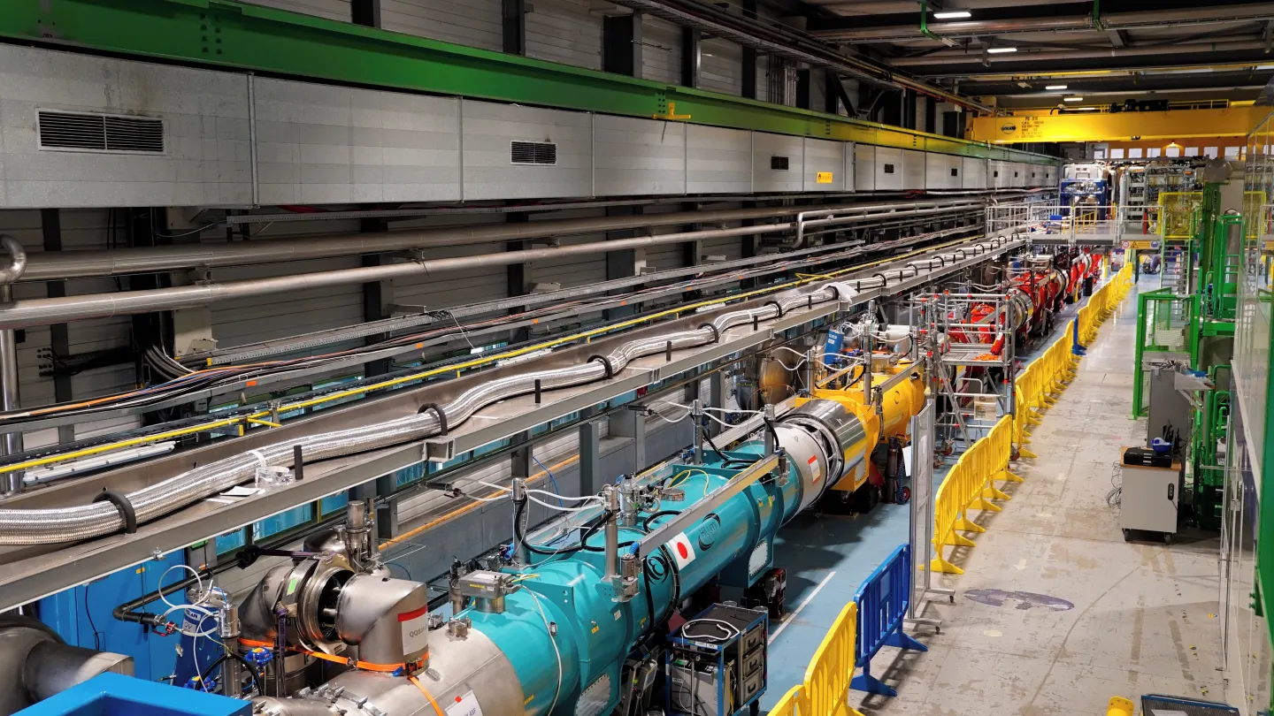 The High-Luminosity LHC test stand is taking shape