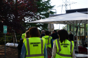 Do you know what to do when the alarm sounds? Building 60 evacuation drill puts preparedness to the test