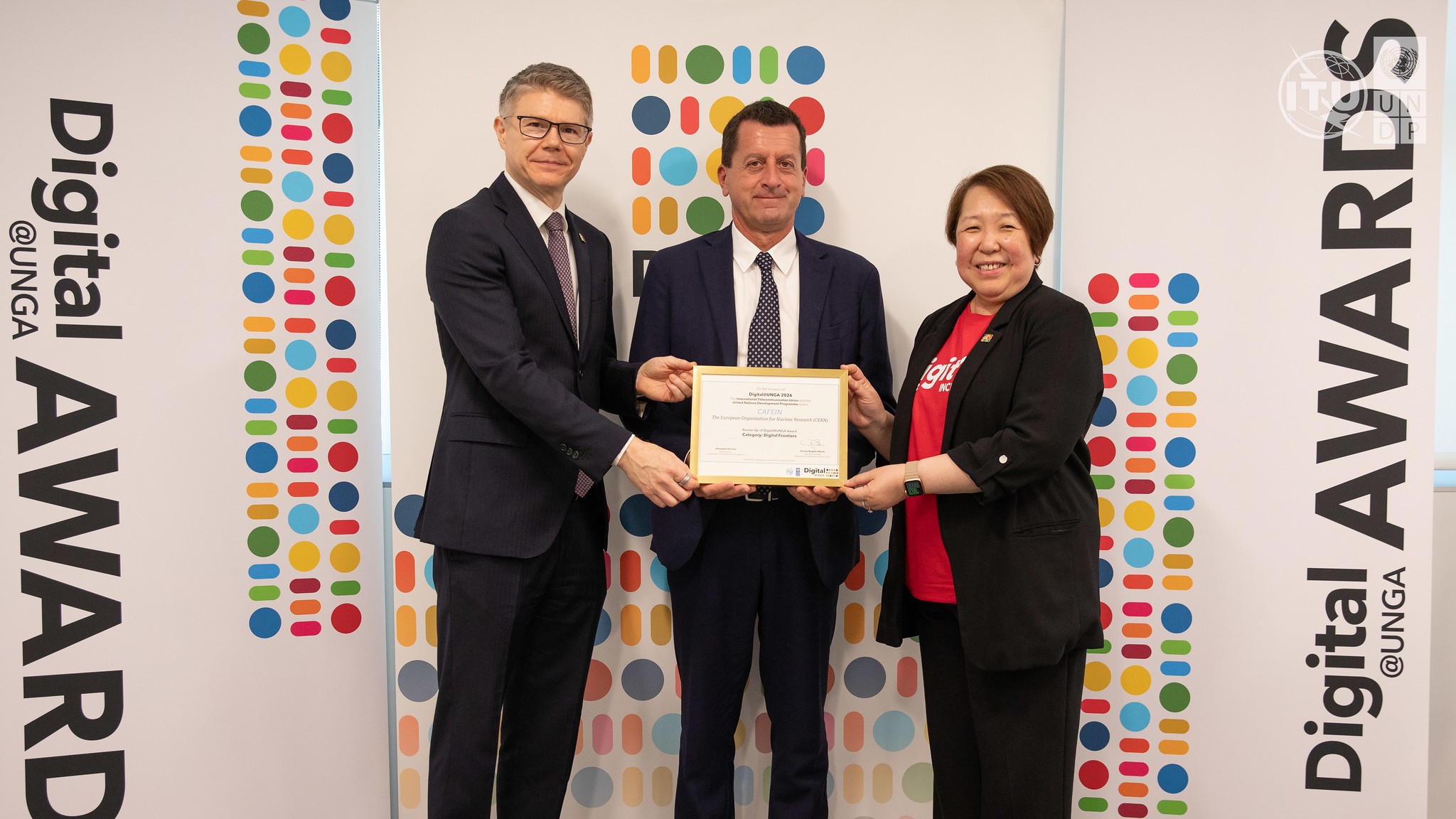 L’innovation du CERN en matière d’IA récompensée lors des Digital@UNGA Awards 2026